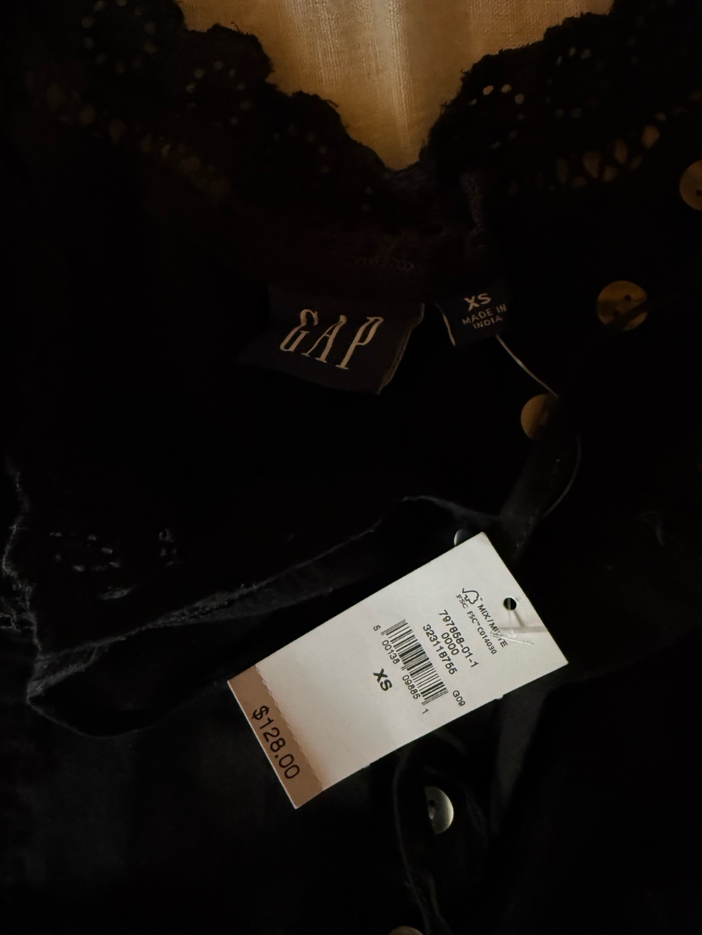 GAP Lace-Trim Tiered Maxi Dress - Picture 2 of 4